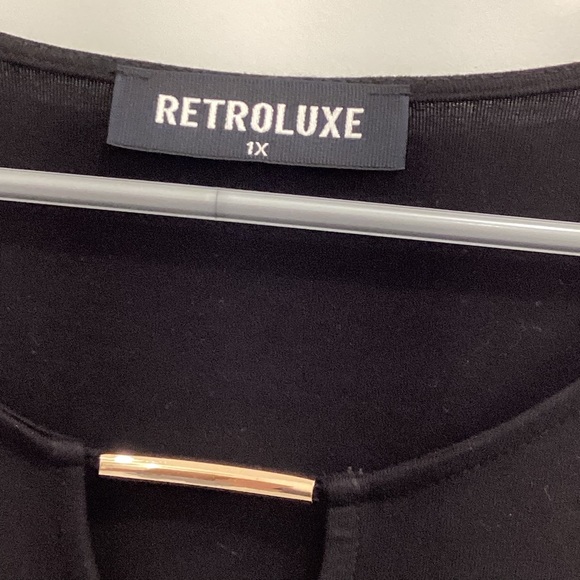 Ladies black Retroluxe x large top - Picture 3 of 3